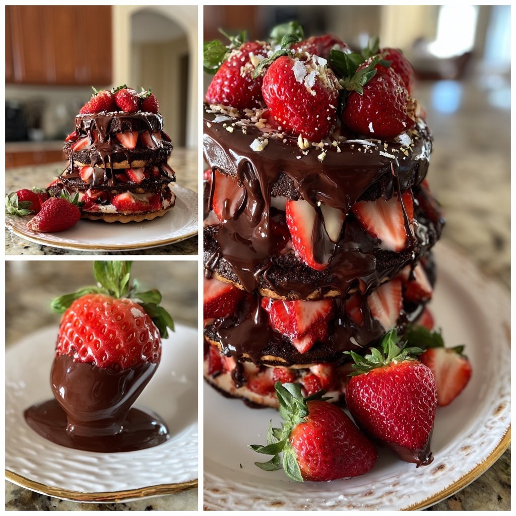Chocolate Strawberry Party Dessert