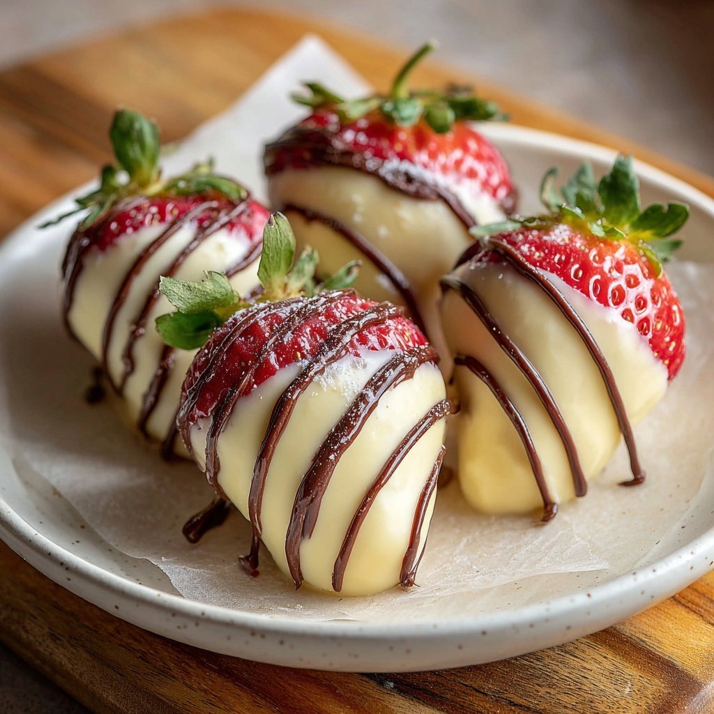White Chocolate Strawberries