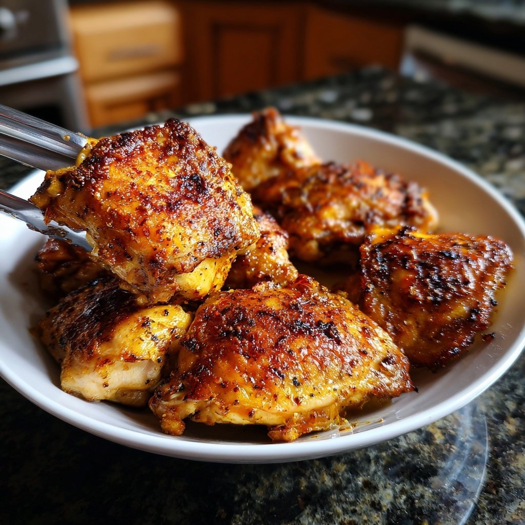 Comfort Food Baked Chicken Thighs
