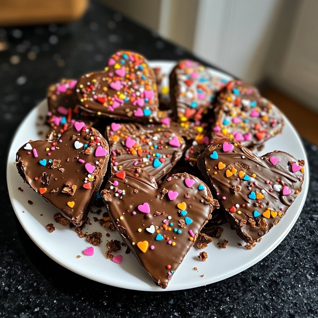Valentines Snacks Mini Chocolate Bark