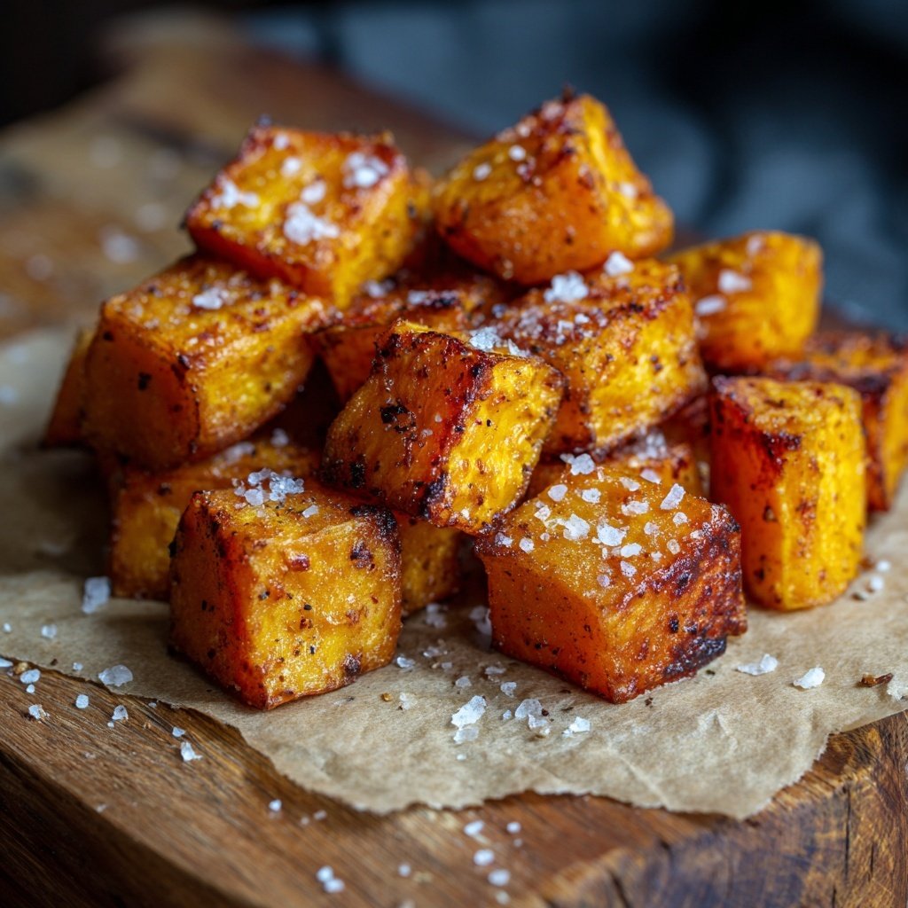 Roasted Sweet Potato Cubes