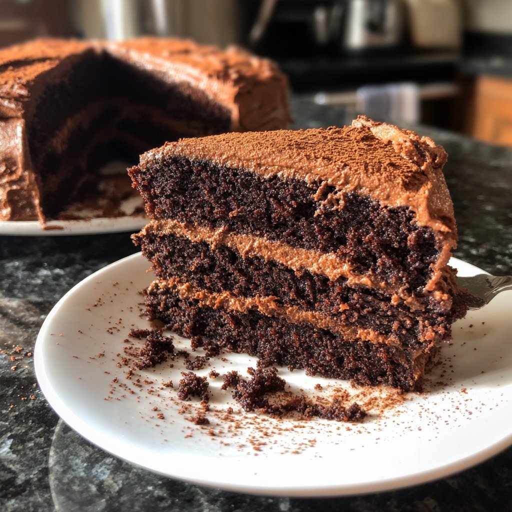 Moist Chocolate Cake With Cocoa Powder