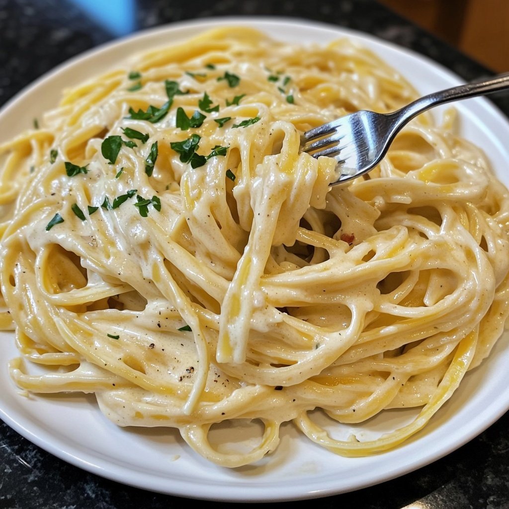 Easy Creamy Garlic Pasta